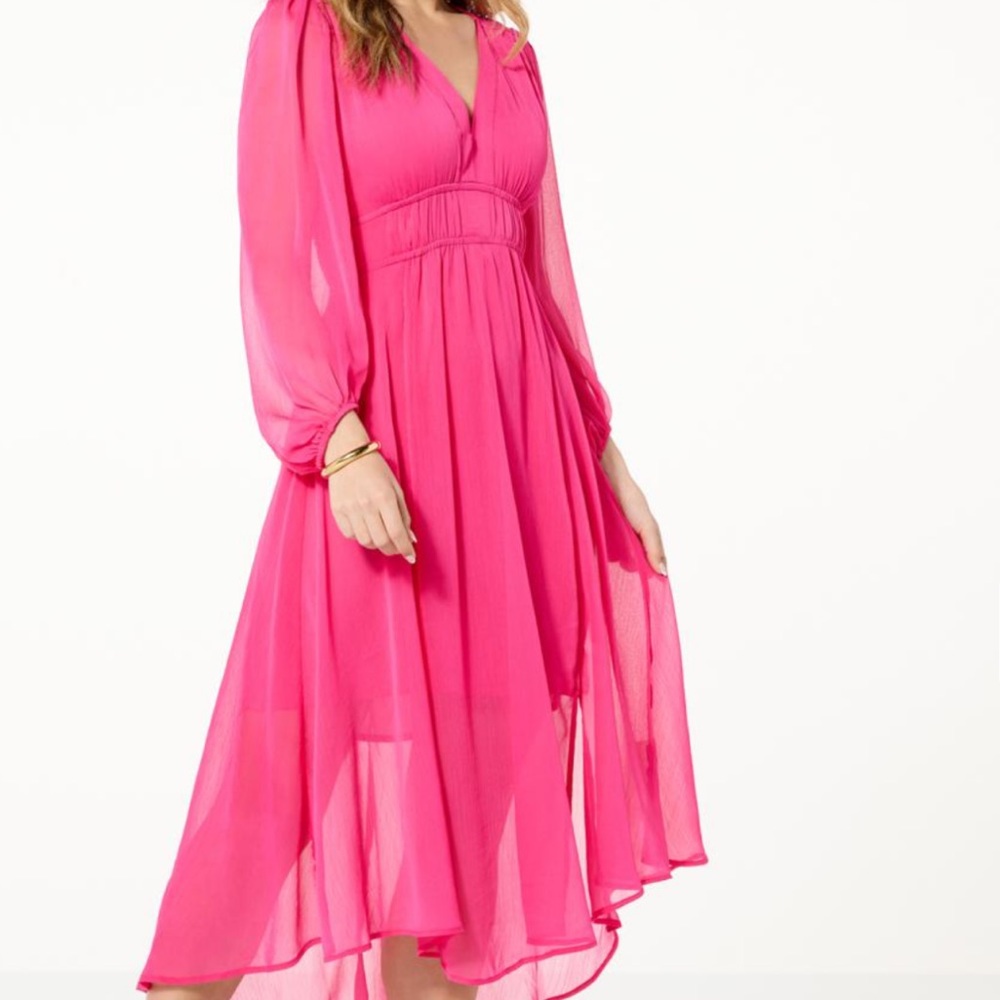 Jessica Simpson Barbie Hot pink chiffon dress new with tags size small